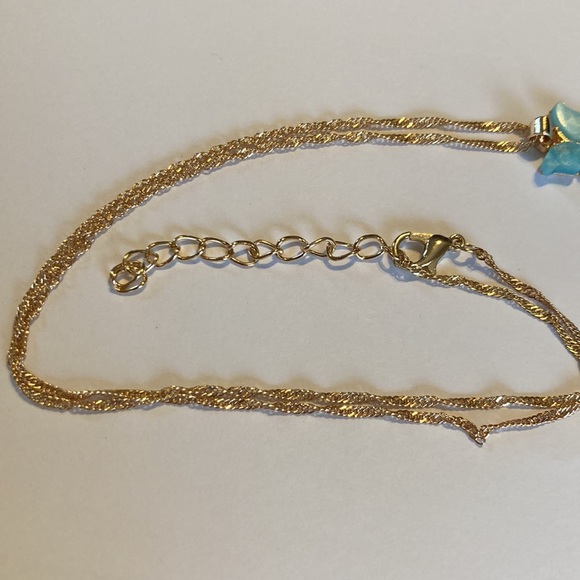 NWOT⭐️🦋 Blue Butterfly Necklace and Earring Set - Picture 4 of 4